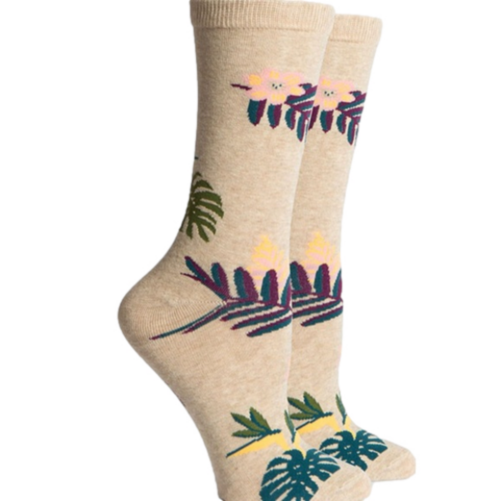 🎁NEW Richer or poorer paradiso crew socks US Size 5-10